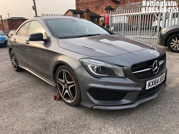 Location: Nottingham - 2014 MERCEDES-BENZ CLA200 AMG SPORT CDI 4 DOOR SALOON REG: KX64XGB, 1796CC DIESEL, 6 SPEED MANUAL DIESEL, Former Keepers: 3, Keys: Yes, MOT Expiry date: 21/07/2026