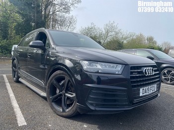 Location: Birmingham - 2019 AUDI Q7 S LINE BLACK ED TDI QU Estate REG: DA19FCU, 2967CC Diesel, 8 Speed Auto Diesel, Former Keepers: 2, Keys: Yes, MOT Expiry date: 25/06/2025