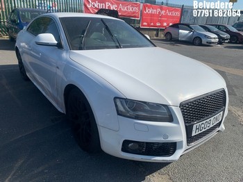 Location: BELVEDERE - 2009 AUDI A5 S LINE TFSI 211 Coupe REG: HG09ONO, 1984cc Petrol, 6 Speed Manual Petrol, Former Keepers: 7, Keys: No, MOT: Expiry date03.09.2026