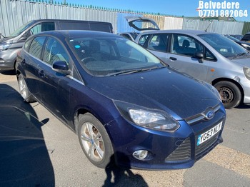 Location: Belvedere - 2013 FORD FOCUS ZETEC TURBO 5 Door Hatchback REG: YG63NLY, Keys: No, MOT Expiry date: 11/10/2025, 998 Petrol, 5 Speed Manual Petrol, Former Keepers: 2