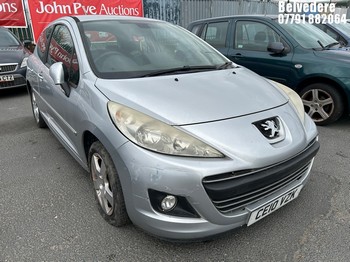 Location: Belvedere - 2010 PEUGEOT 207 SPORT AUTO 3 Door Hatchback REG: CE10VZK, Keys: No, MOT Expiry date: 11/02/2026, 1598 Petrol, 4 Speed Auto Petrol, Former Keepers: 8