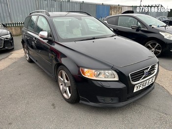 Location: Belvedere - 2008 VOLVO V50 SPORT D5 A Estate REG: YF58EJE, Keys: No, MOT Expiry date: 09/07/2026, 2401 Diesel, 5 Speed Auto Diesel, Former Keepers: 7