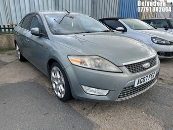 Location: Belvedere - 2007 FORD MONDEO TITANIUM X TDCI140 4 Door Saloon REG: AG07FSZ, Keys: No, MOT Expiry date: 25/04/2026, 1997 Diesel, 6 Speed Manual Diesel, Former Keepers: 6