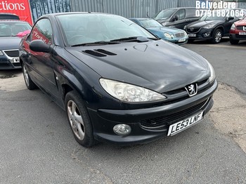 Location: Belvedere - 2004 PEUGEOT 206 CC Convertible REG: LE53LNF, Keys: No, MOT Expiry date: 15/03/2026, 1587 Petrol, MANUAL, Former Keepers: 5