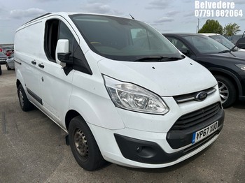 Location: Belvedere - 2018 FORD TRANSIT CUSTOM 310 TREND Panel Van REG: YP67XUO, Keys: No, MOT Expiry date: 09/02/2026, 1995 Diesel, 6 Speed Manual Diesel, Former Keepers: 2