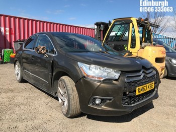 Location: Edinburgh - 2013 CITROEN DS4 DSPORT HDI 5 Door Hatchback REG: KM63KSE, Keys: No, MOT Expiry date: 30/11/2025, 1997 Diesel, 6 Speed Manual Diesel, Former Keepers: 3