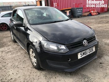 Location: Edinburgh - 2012 VOLKSWAGEN POLO S 60 5 Door Hatchback REG: SM61ODE, Keys: No, MOT Expiry date: 03/03/2026, 1198 Petrol, 5 Speed Manual Petrol, Former Keepers: 2