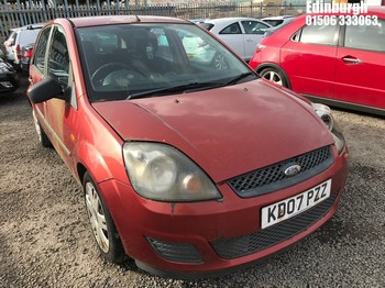 Location: Edinburgh - 2007 FORD FIESTA STYLE CLIMATE 5 Door Hatchback REG: KD07PZZ, Keys: No, MOT Expiry date: 16/06/2019, 1242 Petrol, 5 Speed Manual Petrol, Former Keepers: 4