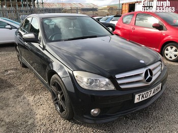 Location: Edinburgh - 2007 MERCEDES C220 SPORT CDI A 4 Door Saloon REG: TK07AHH, Keys: No, MOT Expiry date: 15/07/2026, 2148 Diesel, 5 Speed Auto Diesel, Former Keepers: 4
