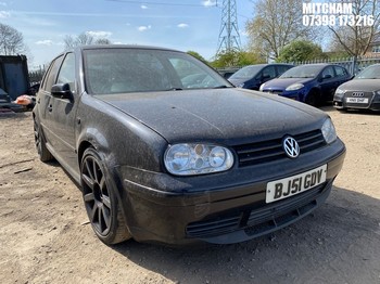 Location: MITCHAM - 2001 VOLKSWAGEN GOLF GTI TURBO 5 Door Hatchback REG: BJ51GDV, 1781cc Petrol, 5 Speed Manual Petrol, Former Keepers: 14, Keys: No, MOT: Expiry date02/05/2026