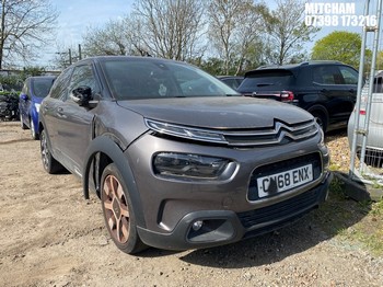 Location: Mitcham - 2018 CITROEN C4 CACTUS FLAIR PURETECH 5 Door Hatchback REG: CN68ENX, Keys: No, MOT Expiry date: 30/09/2025, 1200 Petrol, 6 Speed Manual Petrol, Former Keepers: 3