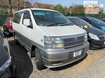Location: Mitcham - 1997 NISSAN ELGRAND MPV REG: R963KAR, Keys: No, MOT Expiry date: 22/12/2025, 3150 Diesel, Automatic, Former Keepers: 5