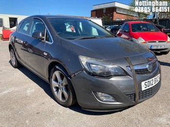 Location: Nottingham - 2012 VAUXHALL ASTRA SRI 5 Door Hatchback REG: SD12BXZ, Keys: No, MOT Expiry date: 09/01/2026, 1598 Petrol, 5 Speed Manual Petrol, Former Keepers: 10
