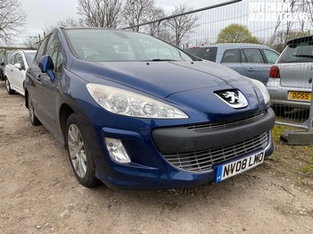 Location: Mitcham - 2008 PEUGEOT 308 SE 120 5 Door Hatchback REG: NV08LMO, Keys: No, MOT Expiry date: 17/12/2026, 1598 Petrol, 5 Speed Manual Petrol, Former Keepers: 6