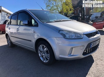 Location: Nottingham - 2008 FORD C-MAX ZETEC MPV REG: SB08EZV, Keys: No, MOT Expiry date: 01/04/2026, 1596 Petrol, 5 Speed Manual Petrol, Former Keepers: 6