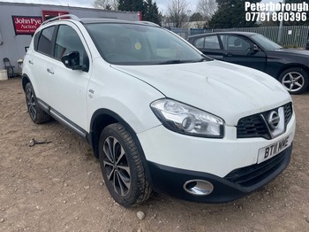 Location: Peterborough - 2011 NISSAN QASHQAI N-TEC 5 Door Hatchback REG: BT11MME, Keys: No, MOT Expiry date: 06/03/2026, 1598 Petrol, 6 Speed Manual Petrol, Former Keepers: 6