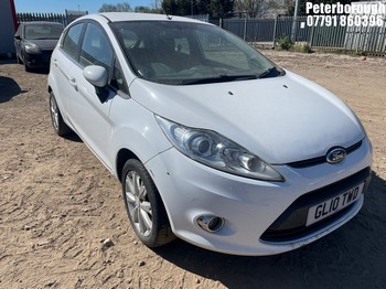 Location: Peterborough - 2010 FORD FIESTA ZETEC 5 Door Hatchback REG: GL10TWD, Keys: No, MOT Expiry date: 18/09/2025, 1388 Petrol, 5 Speed Manual Petrol, Former Keepers: 6