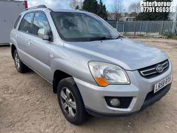 Location: Peterborough - 2008 KIA SPORTAGE XE CRDI 2WD Estate REG: LR58RTV, Keys: No, MOT Expiry date: 21/09/2026, 1991 Diesel, 6 Speed Manual Diesel, Former Keepers: 4
