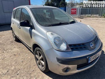 Location: Peterborough - 2006 NISSAN NOTE SE MPV REG: EA56GYO, Keys: No, MOT Expiry date: 27/03/2026, 1386 Petrol, 5 Speed Manual Petrol, Former Keepers: 7
