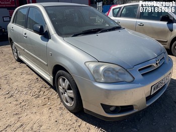 Location: Peterborough - 2005 TOYOTA COROLLA COL-R COLN VVTI A 5 Door Hatchback REG: MW05LFY, Keys: No, MOT Expiry date: 31/03/2026, 1598 Petrol, 4 Speed Auto Petrol, Former Keepers: 5