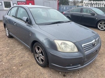 Location: Peterborough - 2004 TOYOTA AVENSIS T3-X 5 Door Hatchback REG: EO54XRE, Keys: No, MOT Expiry date: 24/11/2025, 1998 Petrol, 5 Speed Manual Petrol, Former Keepers: 3