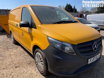 Location: Peterborough - 2017 MERCEDES-BENZ VITO 114 BLUETEC Panel Van REG: FJ17ULM, Keys: No, MOT Expiry date: 04/03/2026, 2143 Diesel, 6 Speed Manual Diesel, Former Keepers: 2