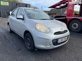Location: Stapleford - 2013 NISSAN MICRA 30 VISIA 5 Door Hatchback REG: LS13YOA, Keys: Yes, MOT Expiry date: 09/10/2026, 1198 Petrol, 5 Speed Manual Petrol, Former Keepers: 6