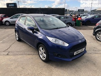 Location: Brentwood - 2014 FORD FIESTA ZETEC 5 Door Hatchback REG: EN14GOX, Keys: No, MOT Expiry date: 06/10/2026, 1242 Petrol, 5 Speed Manual Petrol, Former Keepers: 11
