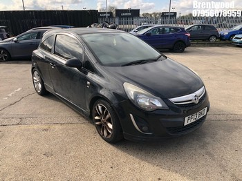 Location: Brentwood - 2013 VAUXHALL CORSA SRI 3 Door Hatchback REG: PF13BKD, Keys: No, MOT Expiry date: 03/04/2025, 1398 Petrol, 5 Speed Manual Petrol, Former Keepers: 5