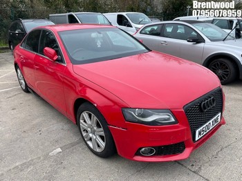 Location: Brentwood - 2010 AUDI A4 TFSI SE AUTO 4 Door Saloon REG: M500XNE, Keys: No, MOT Expiry date: 26/04/2025, 1798 Petrol, Variable Speed Auto Petrol, Former Keepers: 8