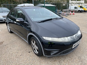 Location: Brentwood - 2008 HONDA CIVIC SE I-VTEC S-A 5 Door Hatchback REG: MA08DGZ, Keys: No, MOT Expiry date: 21/10/2026, 1799 Petrol, 6 Speed Semi Auto Petrol, Former Keepers: 10