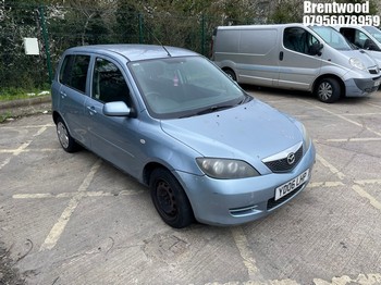 Location: Brentwood - 2006 MAZDA 2 ANTARES 5 Door Hatchback REG: YD06LHP, Keys: No, MOT Expiry date: 19/08/2026, 1400 Petrol, 5 Speed Manual Petrol, Former Keepers: 4