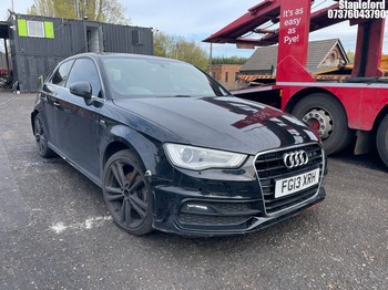 Location: Stapleford - 2013 AUDI A3 S LINE TDI 3 Door Hatchback REG: FG13XRH, Keys: No, MOT Expiry date: 29/07/2026, 1598 Diesel, 6 Speed Manual Diesel, Former Keepers: 5