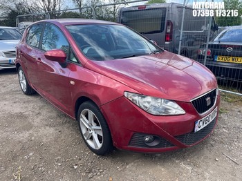 Location: Mitcham - 2010 SEAT IBIZA SPORT 5 Door Hatchback REG: CV60KRF, Keys: No, MOT Expiry date: 17/02/2026, 1390 Petrol, 5 Speed Manual Petrol, Former Keepers: 7