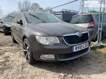 Location: Mitcham - 2010 SKODA SUPERB SE TDI 5 Door Hatchback REG: RV10LSX, Keys: No, MOT Expiry date: 10/01/2026, 1896 Diesel, 5 Speed Manual Diesel, Former Keepers: 8