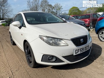 Location: Mitcham - 2009 SEAT IBIZA SE 3 Door Hatchback REG: GF59DCO, Keys: No, MOT Expiry date: 13/02/2026, 1390 Petrol, 5 Speed Manual Petrol, Former Keepers: 10