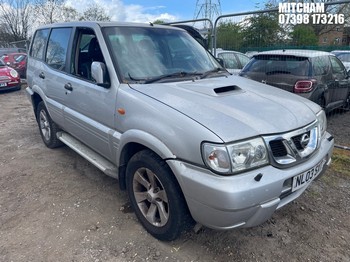 Location: Mitcham - 2003 NISSAN TERRANO SPORT TD Estate REG: NL03SXT, Keys: No, MOT Expiry date: 12/05/2025, 2953 Diesel, 5 Speed Manual Diesel, Former Keepers: 6