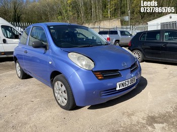 Location: Leeds - 2003 NISSAN MICRA S AUTO 3 Door Hatchback REG: VN53OER, Keys: No, MOT Expiry date: 31-03-2026, 1240 Petrol, 4 Speed Auto Petrol, Former Keepers: 8