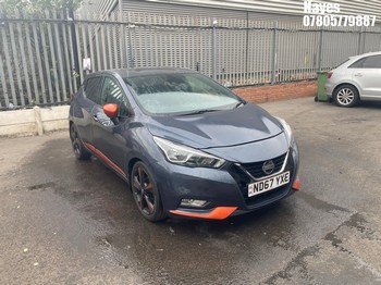 Location: HAYES / HEATHROW - 2018 NISSAN MICRA N-CONNECTA IG-T 5 Door Hatchback REG: ND67YXE, 898cc Petrol, 5 Speed Manual Petrol, Former Keepers: 3, Keys: No, MOT: Expiry date05/08/2026
