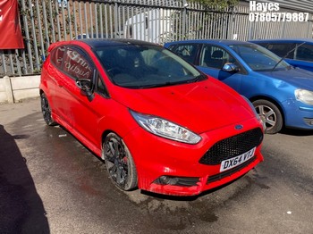 Location: Hayes - 2014 FORD FIESTA ZETEC S RED EDITIO 3 Door Hatchback REG: DX64VTJ, Keys: No, MOT Expiry date: 06/01/2026, 998 Petrol, 5 Speed Manual Petrol, Former Keepers: 10