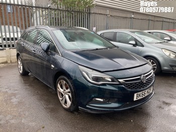 Location: Hayes - 2016 VAUXHALL ASTRA SRI NAV CDTI AUTO Estate REG: BK66HZF, Keys: No, MOT Expiry date: 20/06/2026, 1598 Diesel, 6 Speed Auto Diesel, Former Keepers: 3