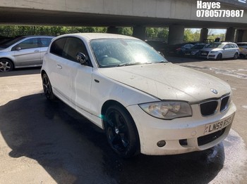 Location: Hayes - 2009 BMW 116I SPORT AUTO 3 Door Hatchback REG: LN59RSZ, Keys: No, MOT Expiry date: 04/07/2026, 1995 Petrol, 6 Speed Auto Petrol, Former Keepers: 12
