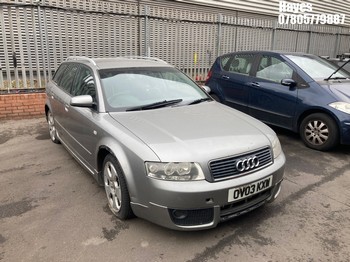 Location: Hayes - 2003 AUDI A4 SE TDI(130) AUTO Estate REG: OV03KXW, Keys: No, MOT Expiry date: 10/12/2025, 1896 Diesel, Variable 1 Speed Auto Diesel, Former Keepers: 11