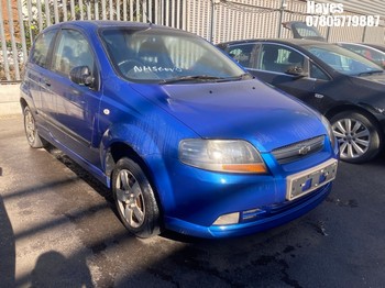 Location: Hayes - 2007 CHEVROLET KALOS S 3 Door Hatchback REG: NH56OVD, Keys: No, MOT Expiry date: 11/03/2025, 1150 Petrol, 5 Speed Manual Petrol, Former Keepers: 4