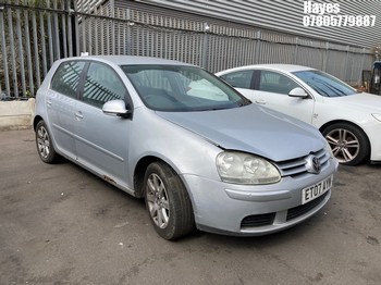 Location: Hayes - 2007 VOLKSWAGEN GOLF MATCH FSI 115 5 Door Hatchback REG: ET07AYM, Keys: No, MOT Expiry date: 26/11/2026, 1598 Petrol, 6 Speed Manual Petrol, Former Keepers: 5