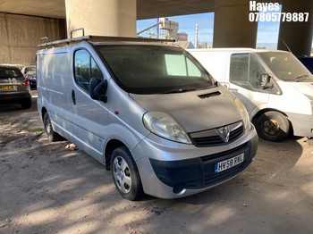 Location: Hayes - 2008 VAUXHALL VIVARO SPORTIVE CDTI SWB Panel Van REG: HV58RWL, Keys: No, MOT Expiry date: 19/05/2025, 1995 Diesel, 6 Speed Manual Diesel, Former Keepers: 6