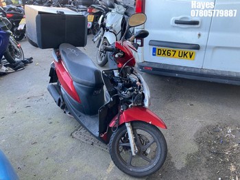 Location: Hayes - 2012 HONDA NSC 110 WH-B Motorcycle REG: LC12YHT, Keys: No, MOT Expiry date: 07/05/2021, 108 Petrol, Automatic, Former Keepers: 5