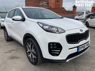 Location: Nottingham - 2016 KIA SPORTAGE GT-LINE ESTATE REG: YP66YKK, 1591cc PETROL, 6 SPEED MANUAL PETROL, Former Keepers: 2, Keys: Yes, MOT Expiry date: 19/10/2026