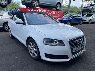 Location: Stapleford - 2010 AUDI A3 TDI Convertible REG: LX10UWM, Keys: No, MOT Expiry date: 19/01/2027, 1595 Diesel, 5 Speed Manual Diesel, Former Keepers: 6