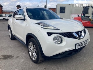 Location: Nottingham - 2014 NISSAN JUKE ACENTA PREMIUM DCI 5 DOOR HATCHBACK REG: VK64DZF, 1461cc DIESEL, 6 SPEED MANUAL DIESEL, Former Keepers: 1, Keys: Yes, MOT Expiry date: 12/02/2027